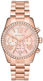 Michael Kors Lexington Różowy/Stal w kolorze różowego złota Ø38 mm MK7242