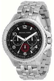 Michael Kors Czarny/Stal Ø47 mm MK8124
