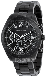 Michael Kors Czarny/Stal Ø44 mm MK8139