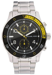 Michael Kors Czarny/Stal Ø46 mm MK8150