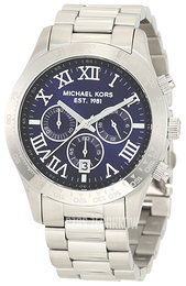 Michael Kors Niebieski/Stal Ø45 mm MK8228