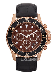 Michael Kors Everest Brązowy/Skóra Ø45 mm MK8258