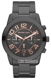Michael Kors Czarny/Stal Ø45 mm MK8330