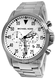 Michael Kors Gage Biały/Stal Ø45 mm MK8331