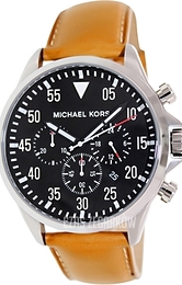 Michael Kors Gage Czarny/Skóra Ø45 mm MK8333