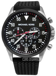 Michael Kors Czarny/Guma Ø45 mm MK8334