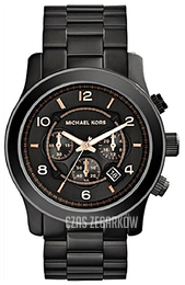 Michael Kors Czarny/Stal Ø45 mm MK8347