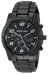 Michael Kors Caine Czarny/Stal Ø45 mm MK8473