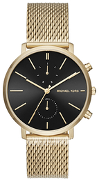 Michael Kors Jaryn Czarny/Stal w odcieniu złota Ø45 mm MK8503