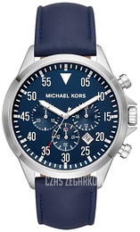 Michael Kors Gage Niebieski/Skóra Ø45 mm MK8617