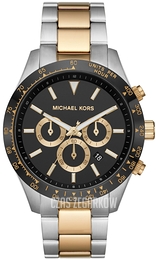 Michael Kors Layton Czarny/Pozlacana Ø45 mm MK8784