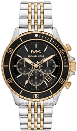Michael Kors Bayville Czarny/Pozlacana Ø44 mm MK8872