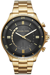 Michael Kors Access Czarny/Stal w odcieniu złota Ø45 mm MKT4014
