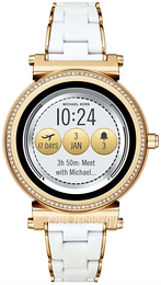 Michael Kors Sofie Ekran LCD/Stal w odcieniu złota Ø42 mm MKT5039