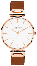 Mockberg Original Biały/Stal w kolorze różowego złota Ø38 mm MO512