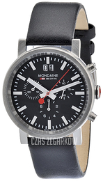 Mondaine Evo Big Czarny/Skóra Ø40 mm A690.30304.14SBB