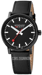 Mondaine Czarny/Skóra Ø40 mm MSE.40121.LB