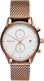 MVMT Voyager Biały/Stal w kolorze różowego złota Ø42 mm D-MV01-RGM