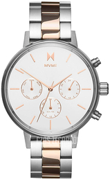MVMT Nova Biały/Stal w kolorze różowego złota Ø38 mm FC01-S