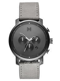 MVMT Classic Szary/Skóra Ø45 mm MC01-BBLGR