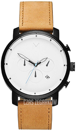 MVMT Chrono Biały/Skóra Ø45 mm MC01-WBTL