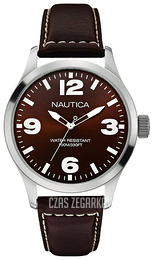 Nautica BFD 102 Brązowy/Skóra Ø44 mm A12625G