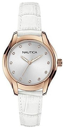 Nautica Dress Srebrny/Skóra Ø44 mm A12657M
