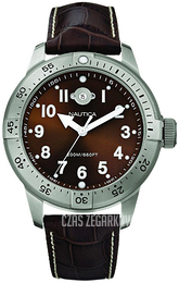 Nautica Bfc Brązowy/Skóra Ø46 mm A13022G