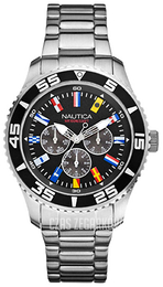 Nautica Multifunction Czarny/Stal Ø44 mm A14631G