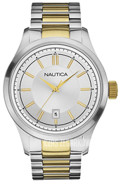Nautica BFD 104 Srebrny/Stal w odcieniu złota Ø44 mm A16632G