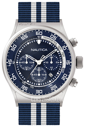 Nautica Chronograph Niebieski/Tkanina Ø44 mm A18682G