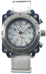 Nautica Chronograph Biały/Tkanina Ø42 mm A22513G
