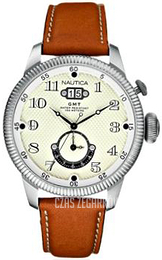 Nautica Bfc Biały/Skóra Ø42 mm A26504G