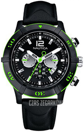 Nautica Ncs Czarny/Skóra Ø46 mm A31511G