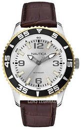 Nautica NST Srebrny/Skóra Ø44 mm N09612G