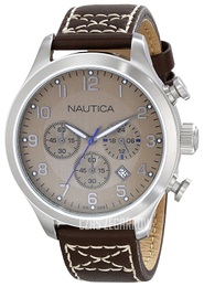 Nautica BFD 101 Beżowy/Skóra Ø44 mm N14698G