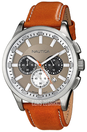 Nautica NCT Beżowy/Skóra Ø44 mm N16692G