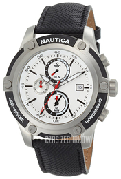 Nautica NSR Srebrny/Skóra Ø46 mm N17574G