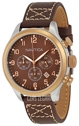 Nautica Chronograph Brązowy/Skóra Ø44 mm N17649G