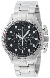 Nautica BFC Czarny/Stal Ø46 mm N26507G