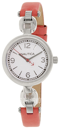 Nautica Dress Biały/Skóra Ø28 mm NAD11506M