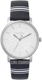 Nautica Biały/Skóra Ø36 mm NAPCGS001