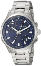 Nautica Multifunction Niebieski/Stal Ø44 mm NAPSHG003