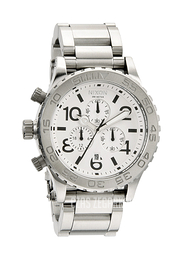 Nixon The 42-20 Chrono Biały/Stal Ø42 mm A037100-00
