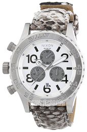 Nixon The 42-20 Biały/Skóra Ø42 mm A0371843-00