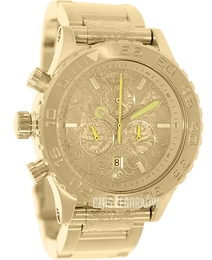 Nixon The 42-20 Żółte złoto/Stal w odcieniu złota Ø42 mm A0371902-00