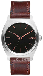Nixon The Time Teller Czarny/Skóra Ø37 mm A0452066-00