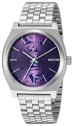 Nixon The Time Teller Purpurowy/Stal Ø37 mm A045230-00