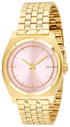 Nixon The Time Teller Różowy/Stal w odcieniu złota Ø37 mm A0452360-00