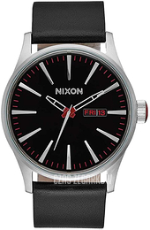 Nixon The Sentry Czarny/Skóra Ø42 mm A105-000-00